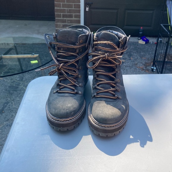 SEE BY CHLOÉ Size 38 Eileen leather-trimmed nubuck boots - Picture 3 of 5